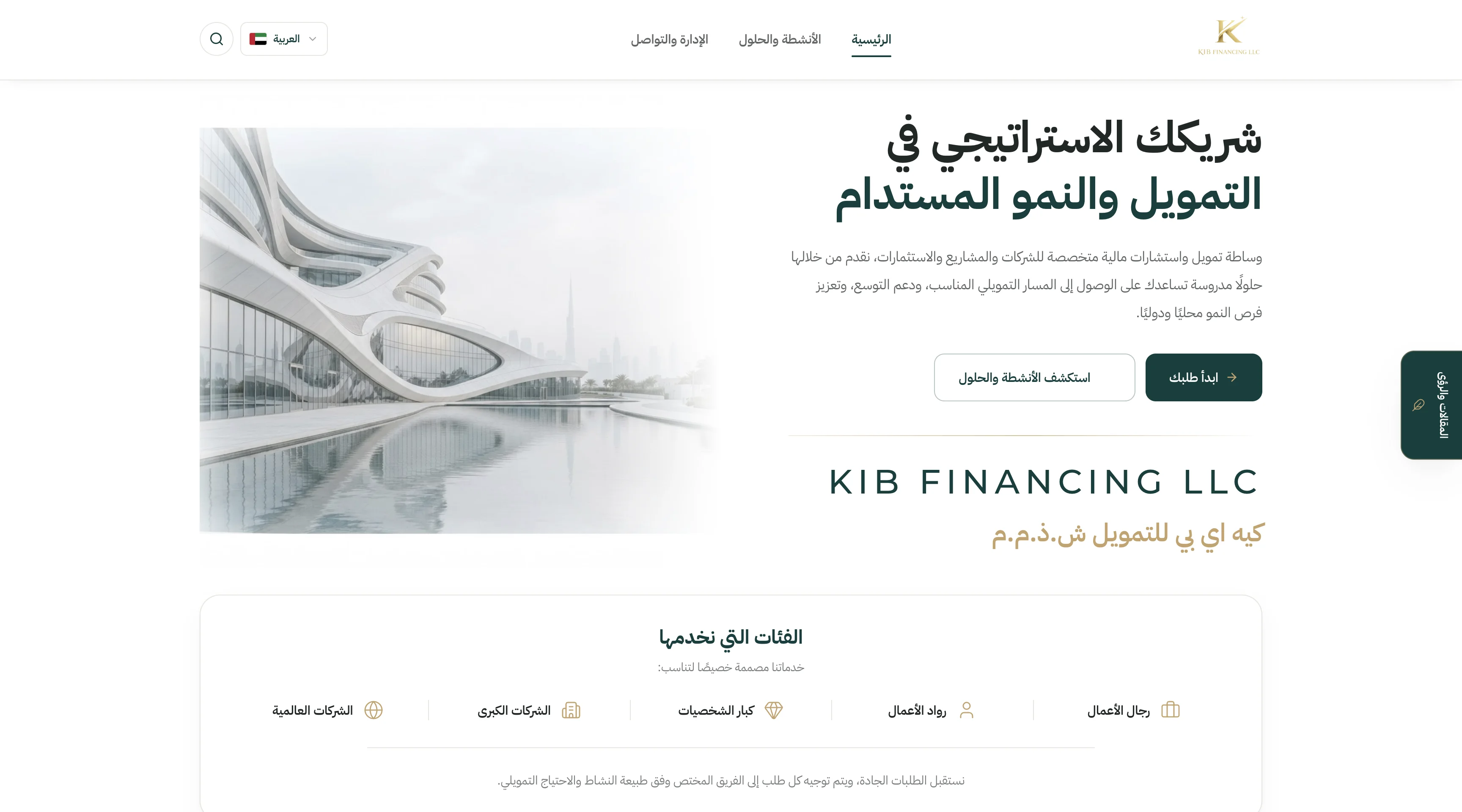 KIB Financing Website & CRM